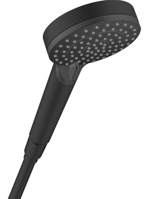 CetKing Vernis Blend 26270670 El Duşu, 2 Püskürtme Türü, Yuvarlak Duş Başlığı (100 Mm), Kireç Önleyici Fonksiyonlu, Mat Siyah