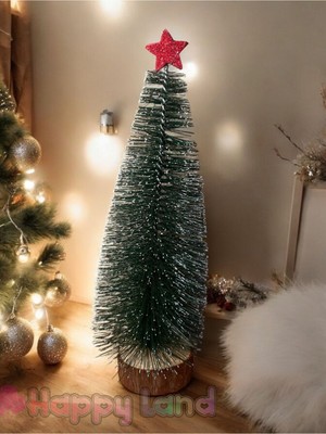 Empressco Yılbaşı 20CM Masa Üzeri Mini Karlı Ağaç Seti Hediye