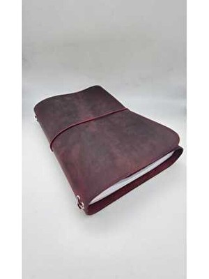 Galande Hakiki Deri A4 Defter Kabı - Kılıfı – El Yapımı - Kişiselleştirilebilir