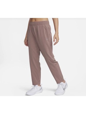 Nike Dri Fit Fast Mid Rise 7/8 Length Running Pant Kadın Reflektörlü Koşu Antrenman Eşofman Altı Açık Kahve