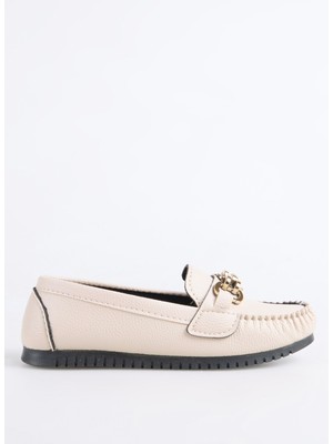 F By Fabrika Bej Kadın Loafer Inel