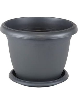 CetKing V503 Villa Saksı Set No: 3 1,7 Litre, 17,8 Cm, Antrasit