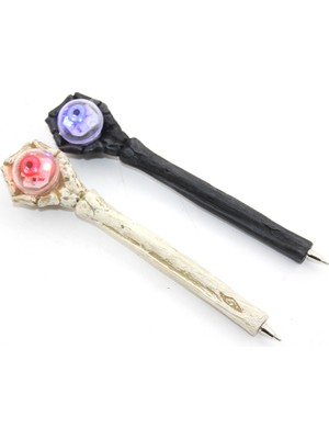 Urfakent Polyester El Tasarımı Işıklı Tükenmez Kalem 1 Adet 16 cm Modern Tasarım