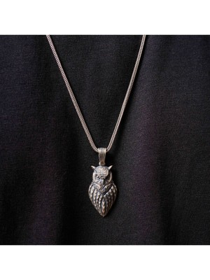 Umut Silver Baykuş Figürlü 925 Ayar Gümüş Kolye Ucu