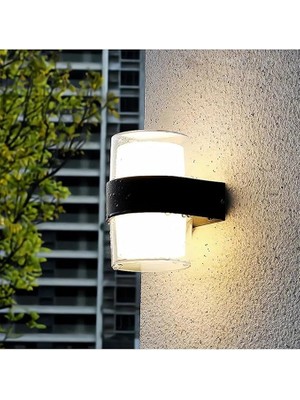 CetKing Geldi Silindir LED Aplik 12 Watt Gün Işığı 3200K Iç Mekan ve Dış Mekan Cata Bora LED Aplik IP54
