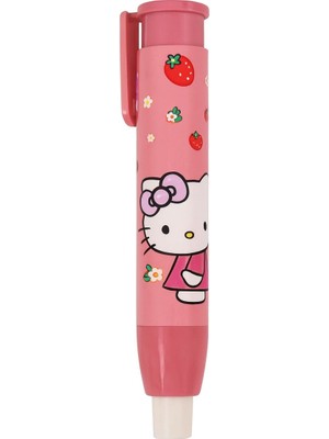 Facnspt Hello Kitty Pembe Silgi Kalem – Otomatik Silgi (Çilek Desenli, Sanrio)