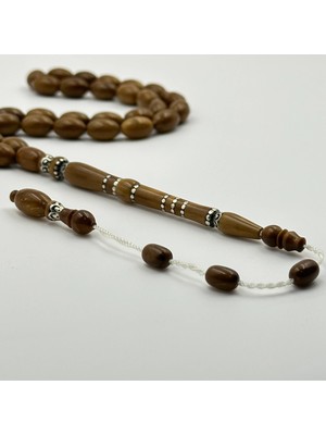 Usta Işçilikli Özel Tasarım Gümüş Işlemeli Imame Kuka Ağacı Tespih