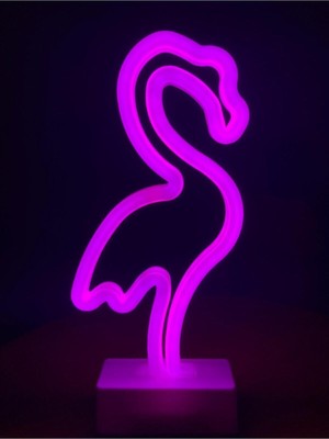 Naturalove Dekoratif Flamingo LED Neon Gece Lambası