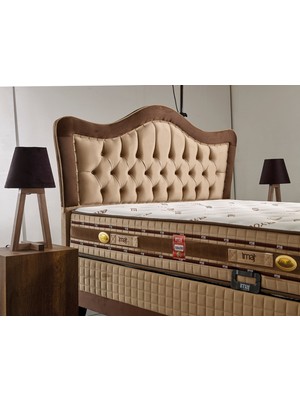 İmaj Lyocell Set  Çift Kişilik Yatak Seti 160 x 200 Baslık + Sandıklı Baza + Ortopedik Yatak