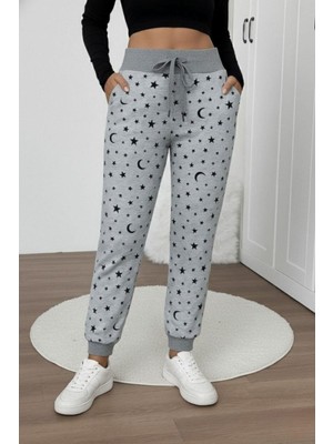 Mossta Yüksek Bel Bağcıklı Iki Iplik Pantolon - Gri