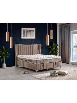 İmaj Airfresh Set Çift Kişilik Yatak Seti 150 x 200 Baslık + Sandıklı Baza + Ortopedik Yatak