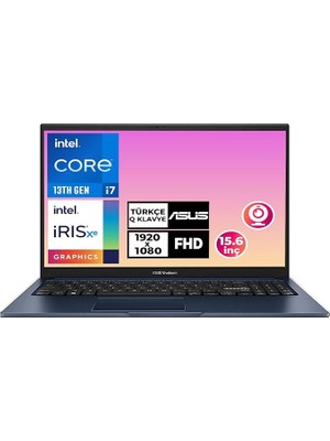 CetKing Vivobook 15 I7-1355U 16GB 512GB SSD 15.6 Fhd Freedos Taşınabilir Bilgisayar X1504VA-NJ1499 001