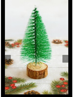 Empressco Küçük Yeşil Masa Üstü Yılbaşı Ağacı, 10CM, Sevimli ve Şık Dekorasyon.
