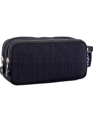 CetKing 01105 Krinkıl Kumaş Kalem Kutusu Siyah