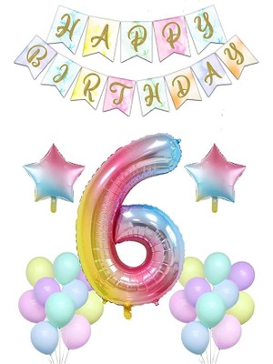 CetKing Gitti Gökkusagi Konsept Dogum Günü Seti (6 Yas)