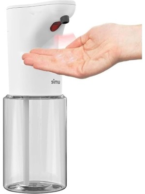 CetKing Sabunluk Otomatik Sensörlü Kremlik Şampuanlık Pilli Hareket Sensörlü Fotoselli Otomatik 300ML Beyaz SL-U02