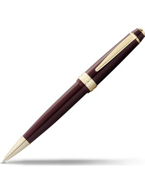 CetKing Bailey Light Tükenmez Kalem (Çizgi Kalınlığı F, Yazı Rengi: Siyah, Hediye Paketi Dahil), Altın Renkli Menteşeli Kırmızı Boya