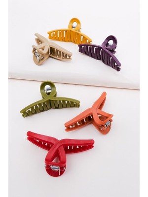 CetKing Kadın 6li Fiyonk Mandal Toka Seti,kadın Çocuk Mandal Toka, Lastik Toka Seti, Toka Organizer, Toka, Kız Çocuk Toka, Kadife Toka