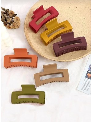 CetKing 6 Adet Büyük Renkli Kadın Mandal Toka (Renkli, Bag 9cm)