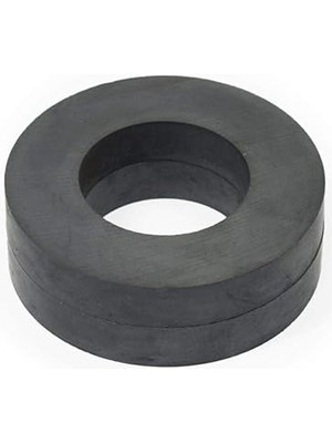 CetKing Magneteksan Ferrit - Halka Seramik Siyah Kömür Mıknatıs Ø70X32X10 mm (1 Adet)