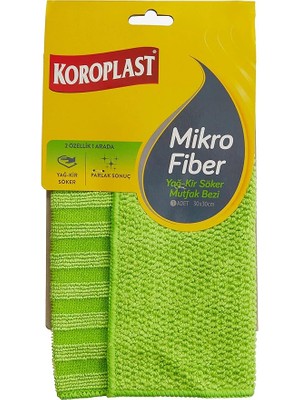 CetKing Mikrofiber Yağ & Kir Sökücü Mutfak Bezi Tekli, Çift Taraflı Hızlı Kuruyan Mikrofiber Mutfak Temizlik Bezi 30X30 Cm, Tüy ve Çizik Bırakmayan Ev, Ocak ve Fırın Için Yağ ve Kir Sökücü Tasarım