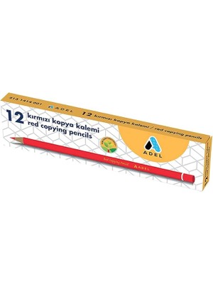 CetKing Kırmızı Kopya Boya Kalemi, 12’li Set, Parlak Renk, Kolay Açılır, Dayanıklı Gövde, Okul ve Ofis Için Uygun