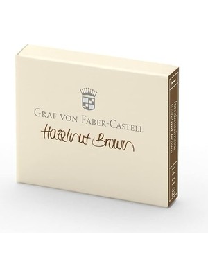 CetKing Von Faber-Castell Dolma Kalem Kartuşu 6'lı Kahve