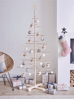 Empressco 120 cm Kahverengi Çam Yılbaşı Ağacı, Şık ve Doğal Dekorasyon Için Ideal