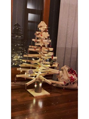 Empressco Şık Ahşap Yılbaşı Ağacı, Doğal ve Sıcak Dekorasyon Için Mükemmel Seçenek