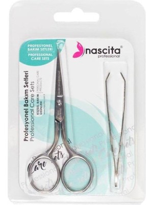 CetKing Cımbız Kaş Makası 2 Li Profesyonel Bakım Seti