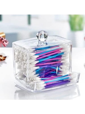 CetKing Kulak Temizleme Çubuğu Kutusu, Pamuklu Çubuk Organizeri