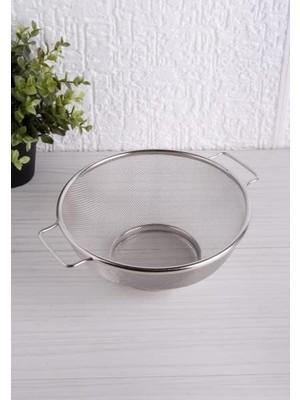 CetKing Paslanmaz Çelik Çift Kulplu Sepet Süzgeç 22CM*10CM, Salata Süzgeci Meyve ve Makarna Için, 22CM Sepet