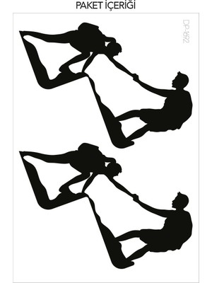 Artikel Dağcılar Priz Sticker 21X29 Cm, Elektrik Düğmesi Sticker