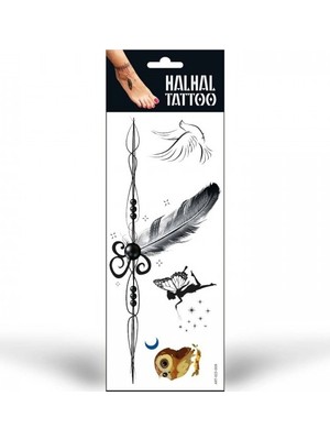 Artikel Halhal Geçici Tattoo -9, Bilek Tattoo, Ayak Tattoo, Geçici Dövme