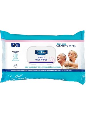 CetKing Fresh Yetişkinler Için Temizleme Mendili 48 Yaprak (1 x 48 Adet)