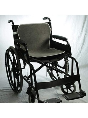 CetKing Y-79 Alptex 3 Boyutlu Kumaş Teknolojisiyle Üretilmiş Terletmeyen Tekerlekli Sandalye Pedi, Gri̇, 73X40 cm