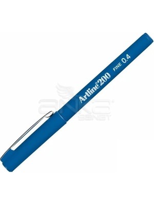 CetKing Fineliner 200 0.4mm Ince Uçlu Yazı ve Çizim Kalemi Blue
