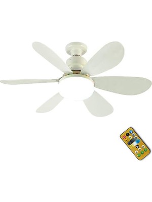 CetKing Tavan Vantilatörü Işık Ev Kullanımı Uzaktan Kumandalı Mini Fan Lambası Ayarlanabilir Renk Sıcaklığı Kısılabilir Gece Lambası 3 Hızlı Rüzgar Kontrolü 1h/2h/4h Zamanlayıcı