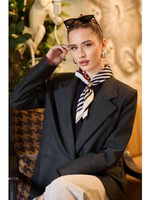 Dscarf Şehir Işıltısı Kadın Fular Banadana