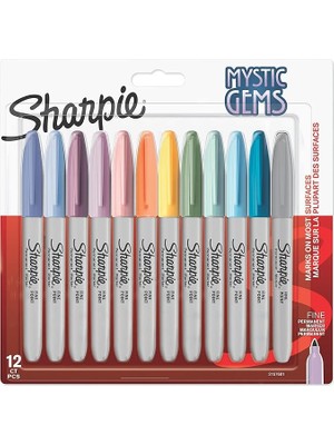 CetKing Fine Permanent Markör, Mystic Gems, 12'li Paket