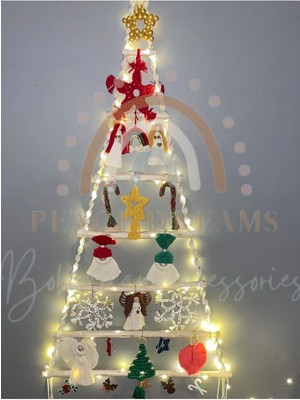 Empressco El Yapımı Makrome Yılbaşı Ağacı Xl, Duvar Süsü ve Dekorasyonu