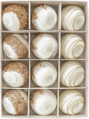 Okavango 9 Adet Lüx Set Ağacı Süslemeleri Topları Topu Parti Asılı Top Yılbaşı Süsleri