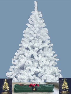 Empressco Beyaz 180 cm Gür Dallı Yılbaşı Çam Ağacı Taşıma Çantalı Yeni Sezon