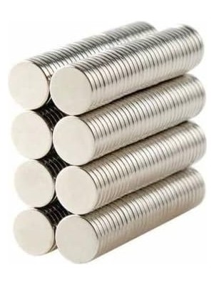 CetKing Yuvarlak Güçlü Neodyum Mıknatıs D8X1 mm 100 Adet
