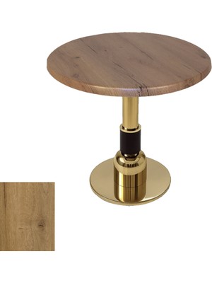 Dockers Gold Yuvarlak Masa  Çap 90CM - (Werzalit, Wermodin ve Allzalit Tabla) - Canyon Palace Oak