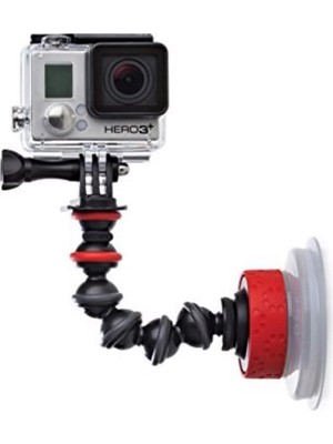 CetKing JB01329-BWW Vantuz ve Gorillapod Kol (Gopro/aksiyon Video Kameraları Için, Aksiyon Kamerası Için Vantuz Tutucu, Kolay Kurulum Için Hızlı Twist-Lock Siyah