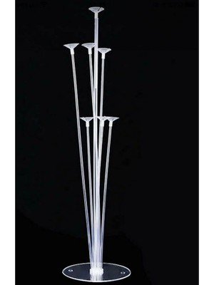 CetKing Gitti Balon Standı 7'li Şeffaf Ayaklı Doğum Günü Parti Kutlama Organizasyon