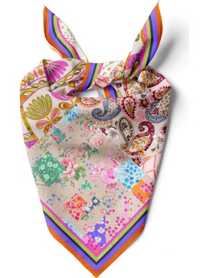 F104 Otantık Patchwork Bandana  DG11982
