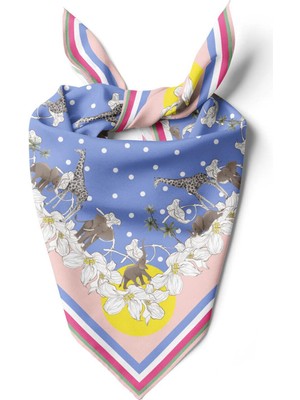 E68 Soyut Abstrack Anımal Tasarım Bandana DG12463