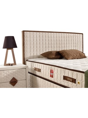 İmaj Siesta Plus Set Çift Kişilik Yatak Seti 140 x 200 Baslık + Sandıklı Baza + Ortopedik Yatak